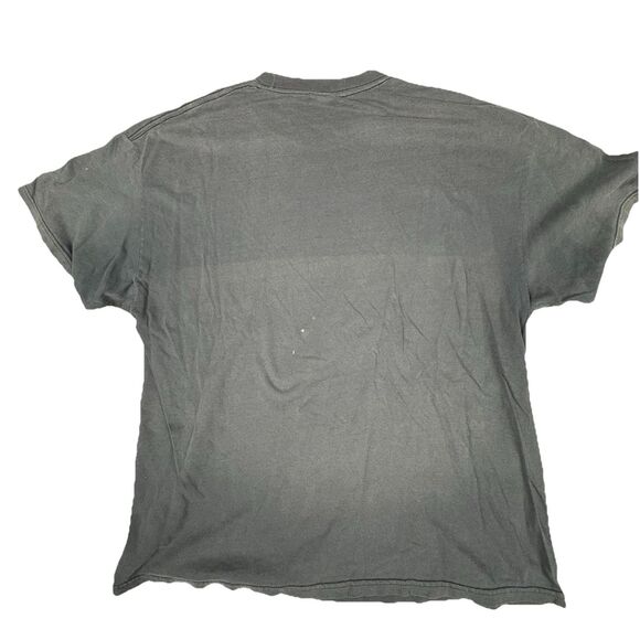 Vintage Y2K NASCAR Standard Issue Flame Tee XL Made in USA Grunge Distressed - Picture 4 of 7